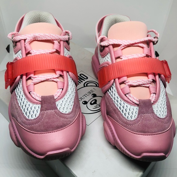 Moschino Pink Roller Skate Teddy Shoes - Picture 1 of 7